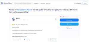 TheAcademicPapers.co.uk Reviews